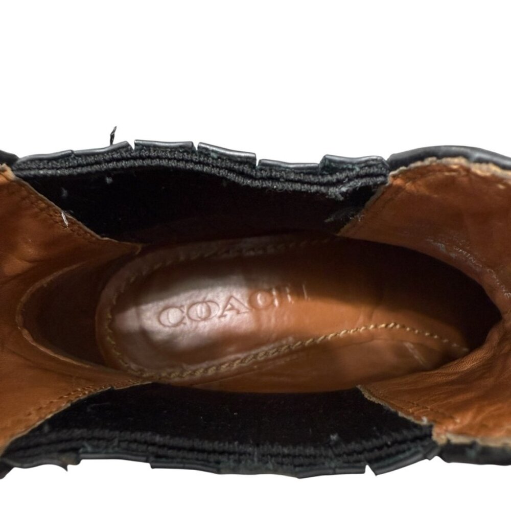 COACH Bowery Leather Pointed Toe Chelsea Booties Women's size 6 / 36.5 - Picture 7 of 13